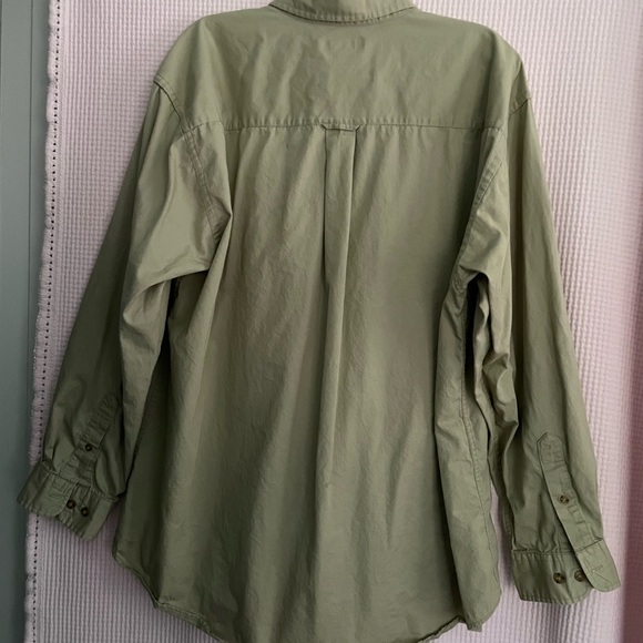 PRESWICK & MOORE Tan button down shirt size XXL. - Picture 2 of 3